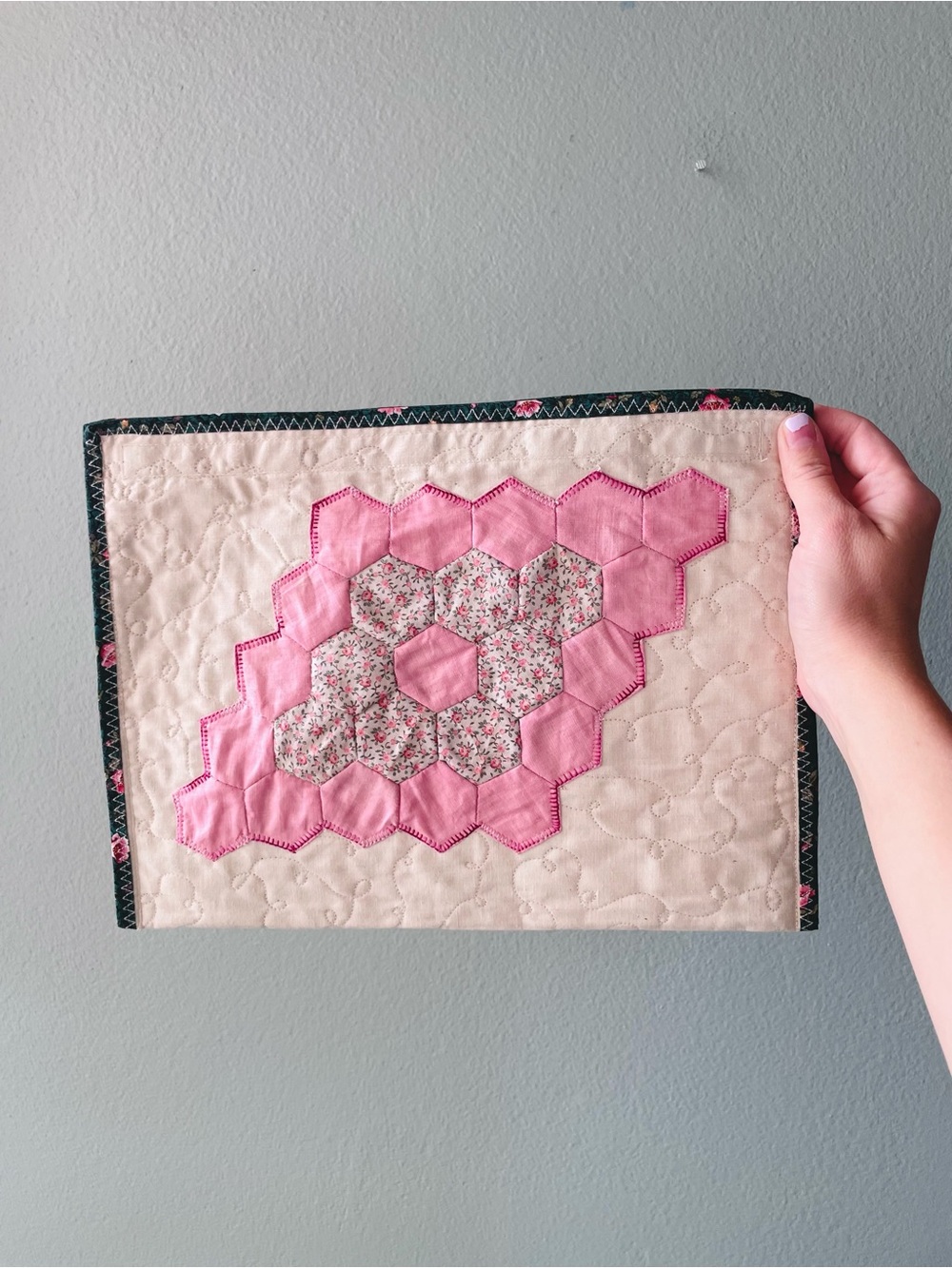 🌱5/$25🌱 Handmade | Quilted Velcro Fabric Bag